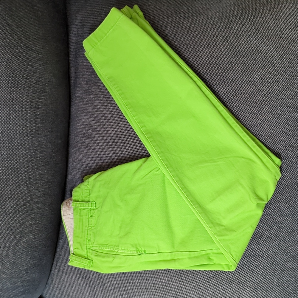 Hollister Bight Green Button Fly Pants Size 30/32 - Picture 2 of 6